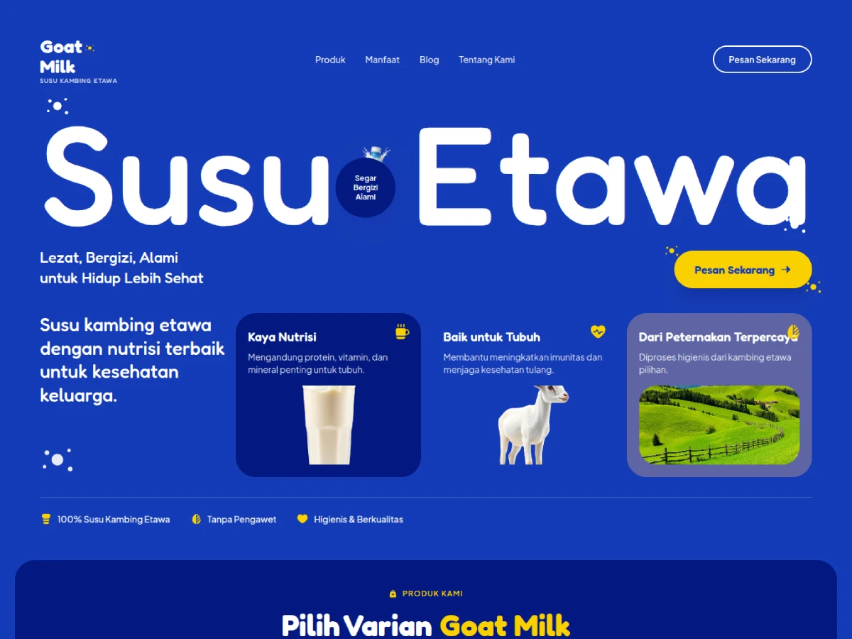 Etawa Goat Milk